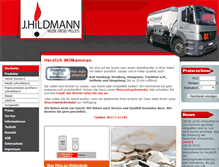 Tablet Screenshot of hildmann-heizoel.de